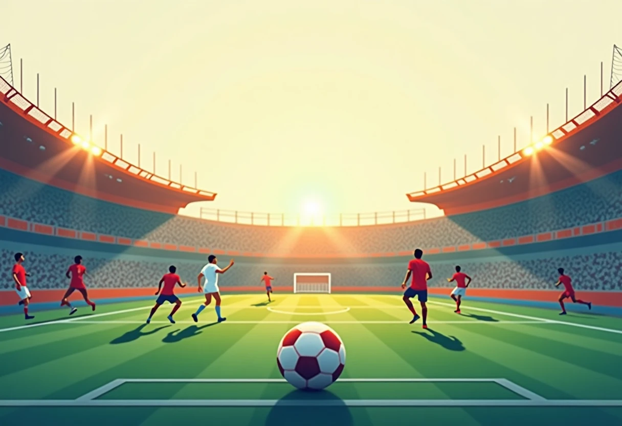 Dramatic football scene